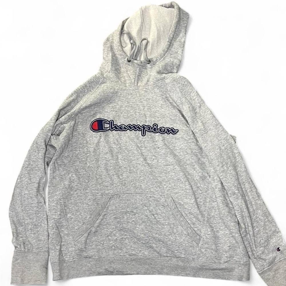 Champion Gray Pullover Sweater with Classic Logo